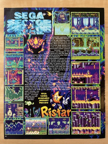 Videogioco ristar 1995 sega - ristar,